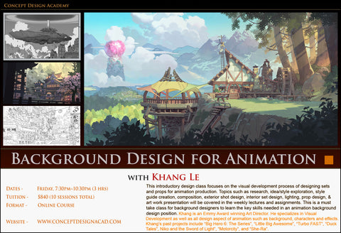 Background Design for Animation with Khang Le (Online Course)