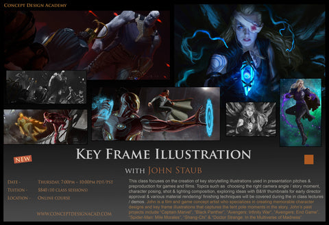 Key Frame Illustration with John Staub (Online Course)