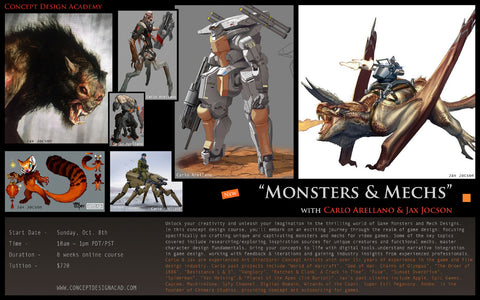Monsters & Mechs with Carlo Arellano & Jax Jocson (Online Course)