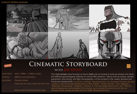 Cinematic Storyboard with Jay Oliva (Online Course)