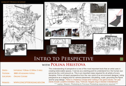 Intro to Perspective with Polina Hristova (Online)