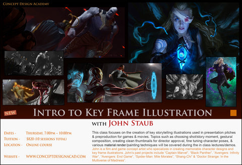 Intro to Key Frame Illustration with John Staub (Online Course)
