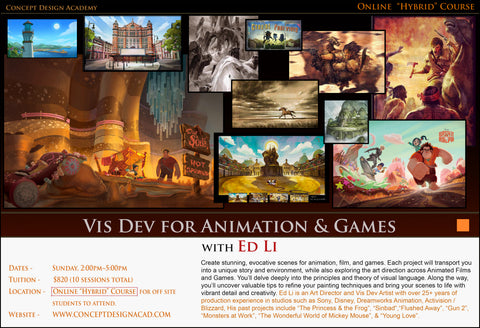 Vis Dev for Animation & Games with Ed Li (Online Course)