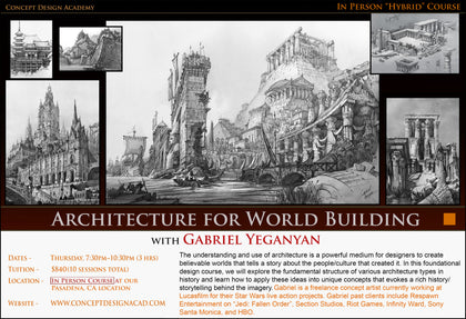 Architecture for World Building with Gabriel Yeganyan (In-Person Course)