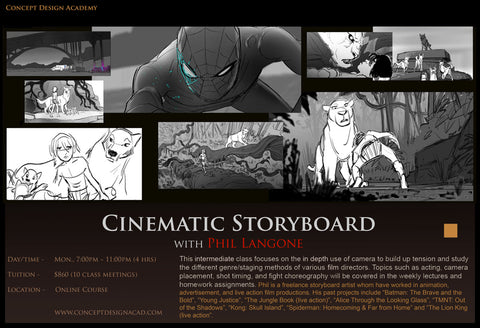 Cinematic Storyboard with Phil Langone (Online Class)