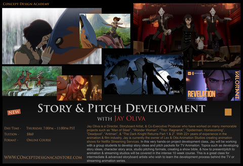 Story and Pitch Development with Jay Oliva (Online Course)