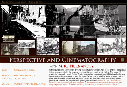Perspective and Cinematography with Mike Hernandez (Online Course)