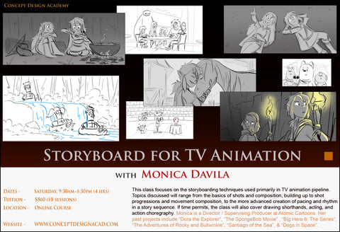 Storyboard for TV Animation with Monica Davila (Online Course)