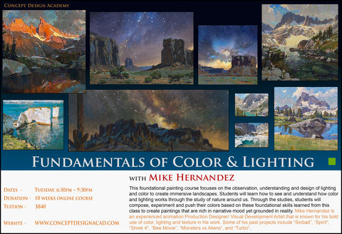 Fundamentals of Color & Lighting with Mike Hernandez (Online Course)