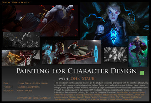 Painting for Character Design with John Staub (Online Course)