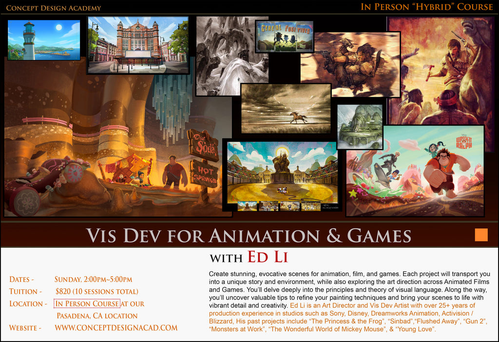 Vis Dev for Animation & Games with Ed Li (In Person Course) – Concept ...