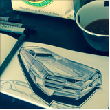 Vis Com 2: Vehicle Sketching Techniques with John Frye & Ed Natividad (Online Course)